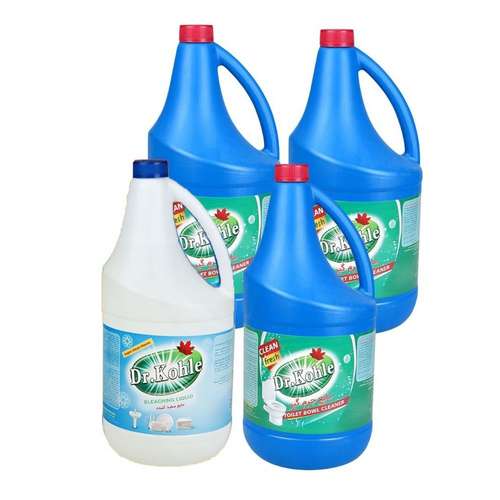 مایع جرم گیر و سفید‌ کننده سطوح  دکتر کوهله مدل Liquid کد 301 حجم 4 لیتر مجموعه 4 عددی