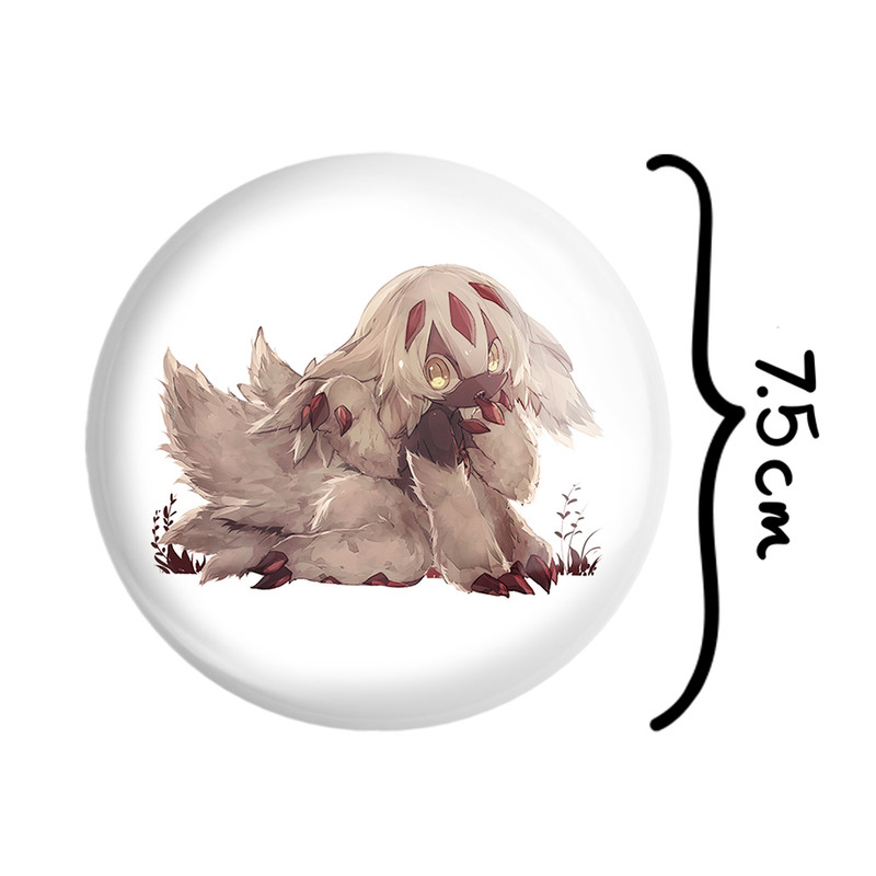 آینه جیبی خندالو طرح فاپوتا انیمه ساخته شده در پرتگاه Made in Abyss مدل تاشو کد 22126
