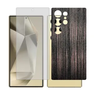 Glass Together model transparent screen protector for Samsung S24 Ultra mobile phone with back cover sticker