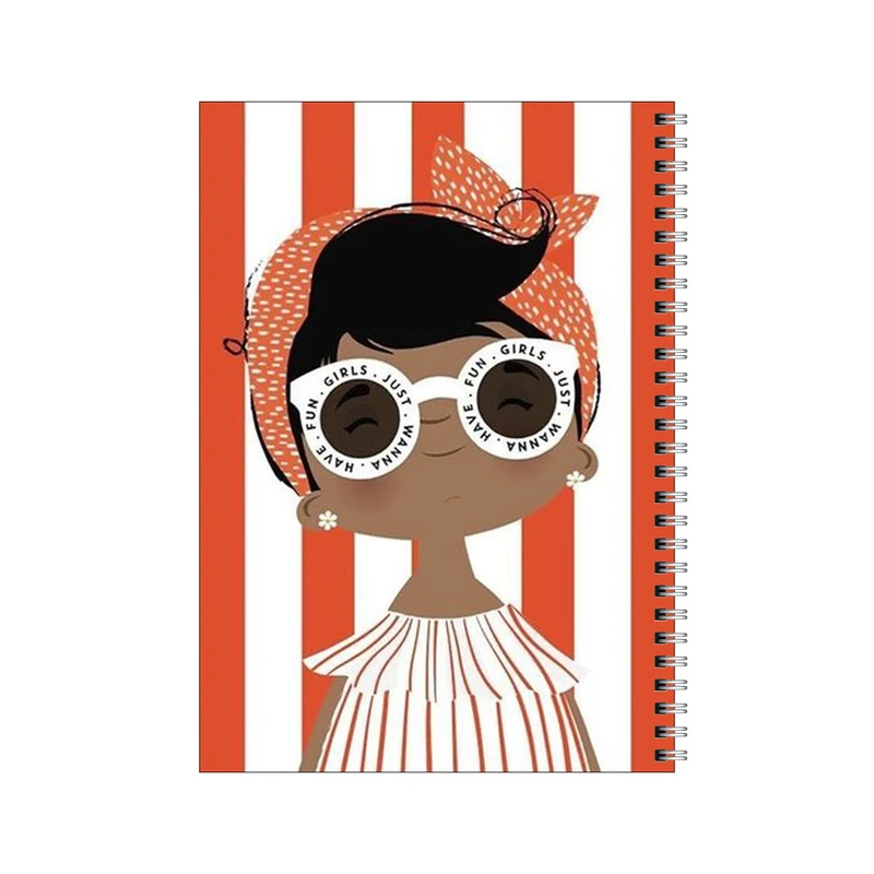 دفتر مشق 100 برگ بامبیلیپ طرح استایل تابستونی دخترونه کد 5590220