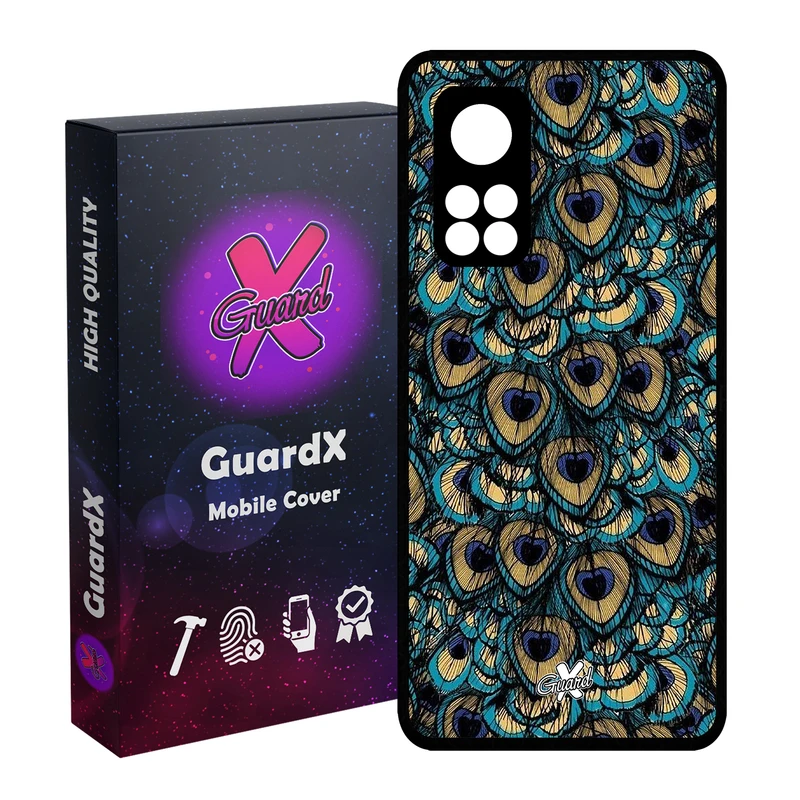 کاور گارد ایکس طرح Peacock مدل Glass10092 مناسب برای گوشی موبایل شیائومی Mi 10T / Mi 10T Pro