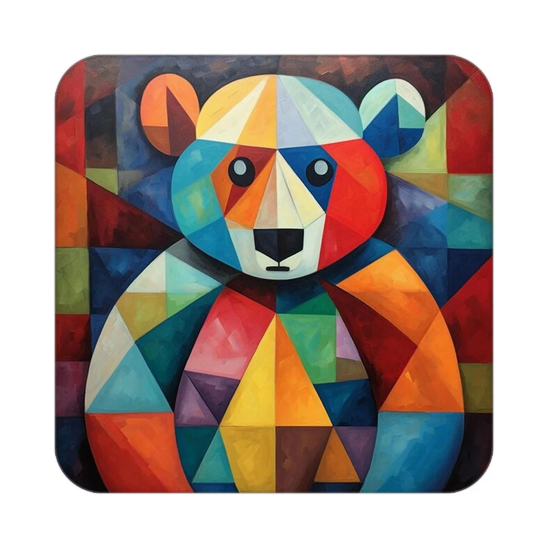 زیر لیوانی کاکتی طرح حیوانات رنگی مدل mp26005