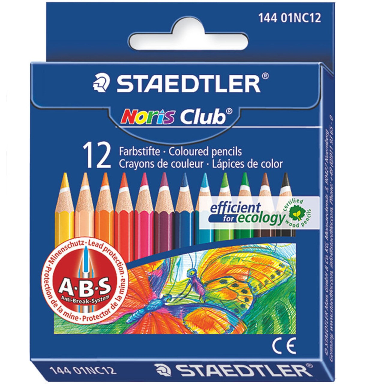 مداد رنگی 12 رنگ استدلر مدل Noris Club