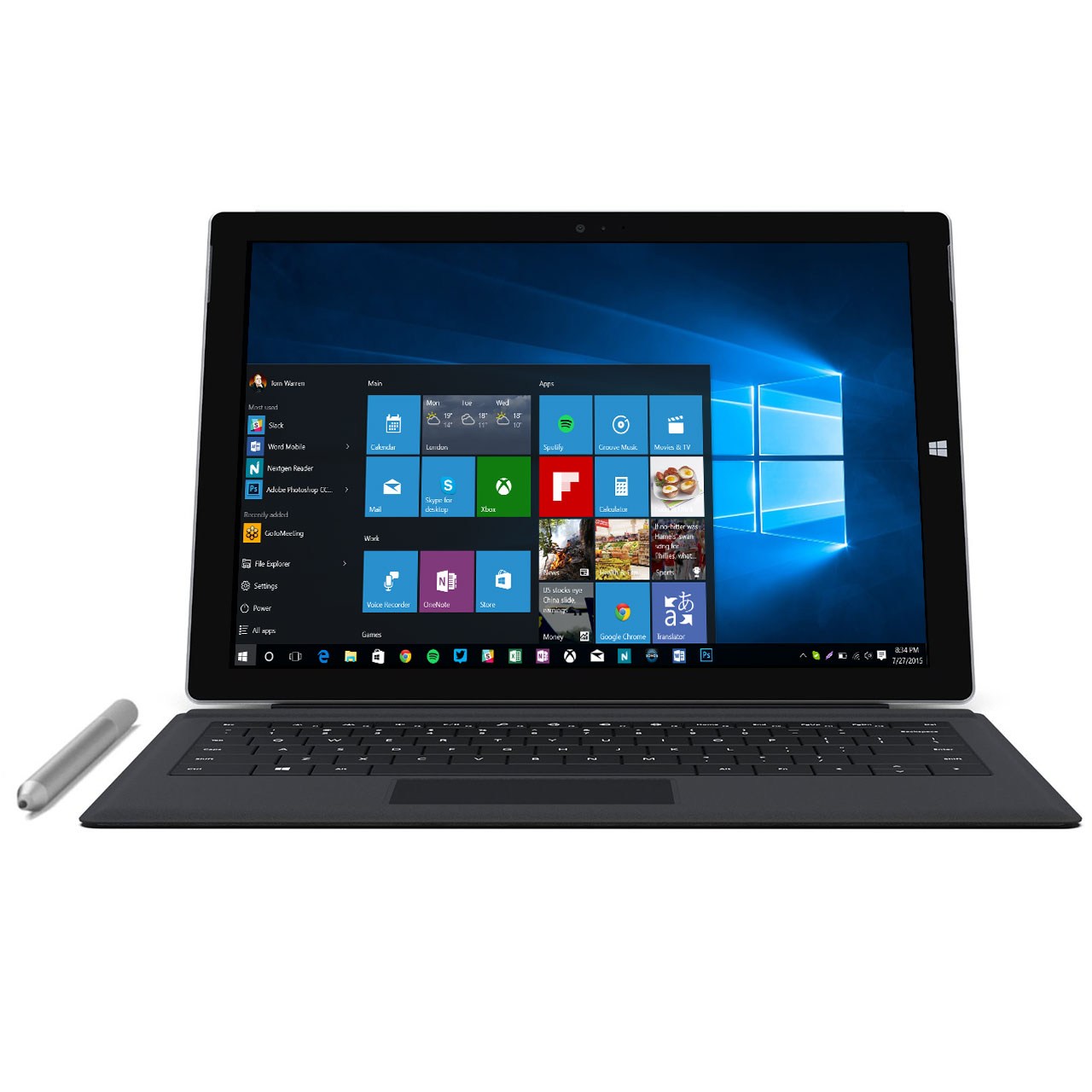 تبلت مایکروسافت مدل Surface Pro 3 - C به همراه کیبورد ظرفیت 128 گیگابایت