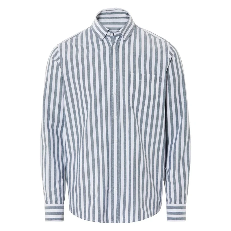 پیراهن آستین بلند یقه برگردان مردانه مدل 20444876