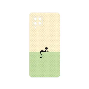 MAHOOT Minimal Internet Cat Icon Cover Sticker for Samsung Galaxy A42