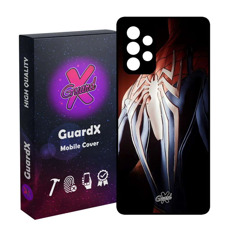 کاور گارد ایکس طرح Spider Man مدل Glass10126 مناسب برای گوشی موبایل سامسونگ Galaxy A32 4G