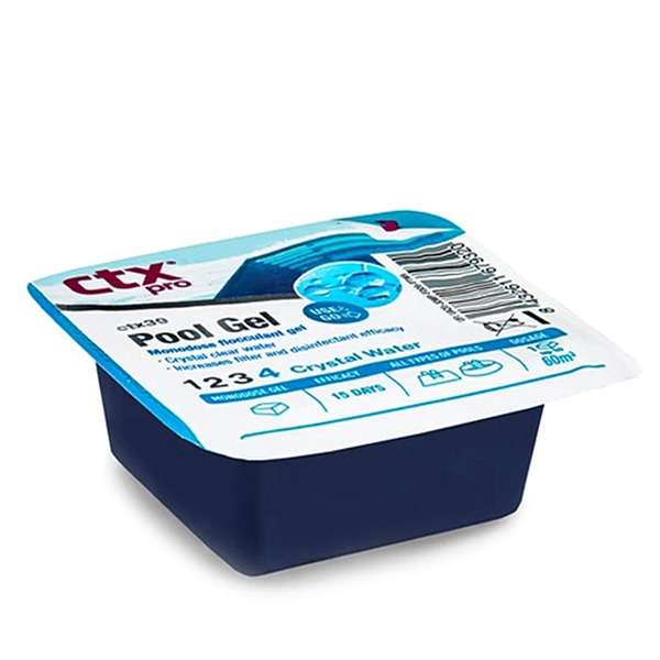ژل شفاف کننده آب استخر مدل CTX وزن 60 گرم