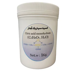پودر اسید سیتریک آبدار مدل C6H8O7.H2O کد 153 وزن 1 کیلوگرم