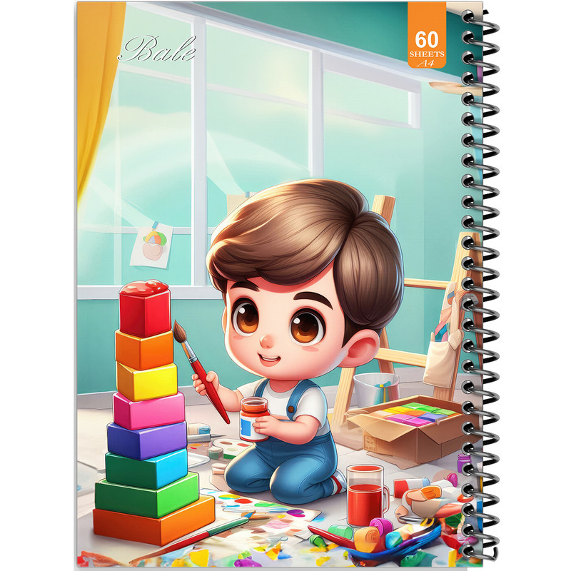 دفتر نقاشی 60 برگ انتشارات بله طرح فانتزی اتاق کودک کد A4-O412