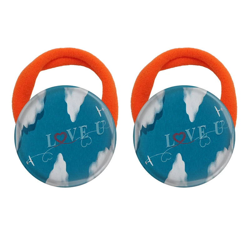 کش مو زنانه مدل I LOVE YOU کد 1126 بسته دو عددی