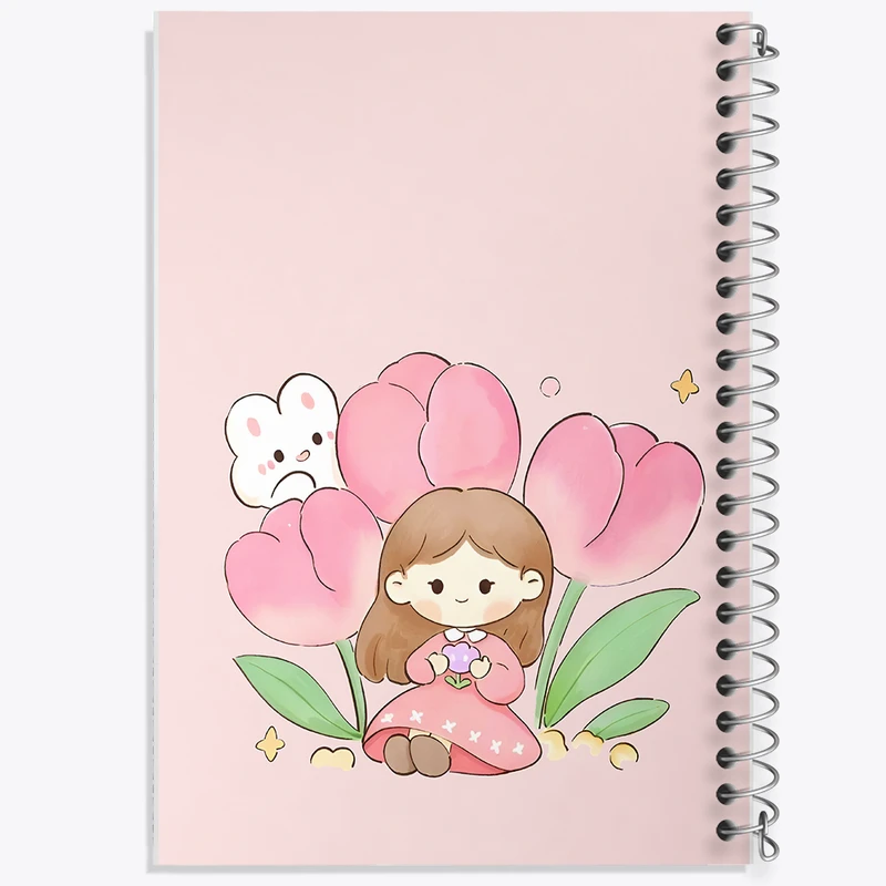 دفتر مشق 100 برگ خندالو طرح دخترانه کد N4313