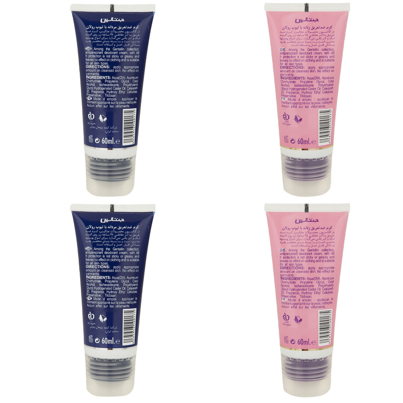 کرم ضد تعریق جنتالین مدل bluink حجم60 میلی لیتر بسته 4 عددی