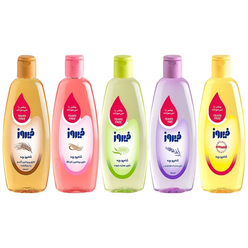 شامپو بچه فیروز مدل A39 حجم 200 میلی لیتر مجموعه 5 عددی