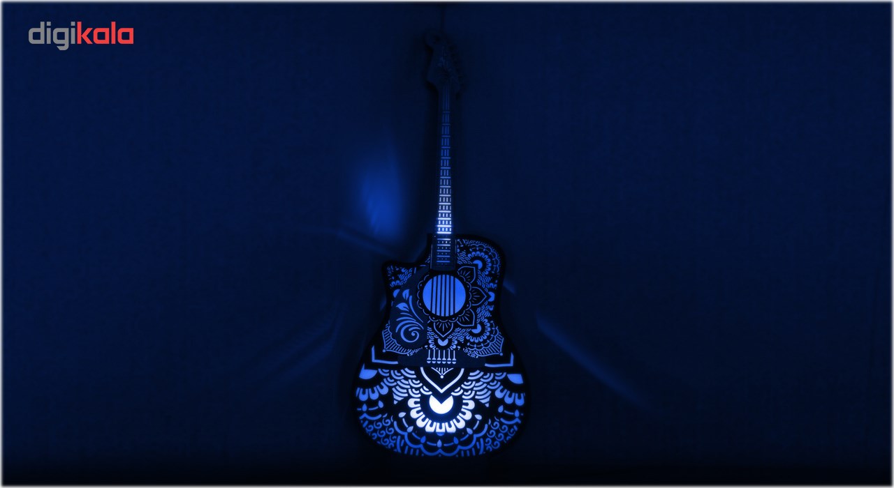 آباژور چوبی کارا دیزاین مدل گیتار سایز 100