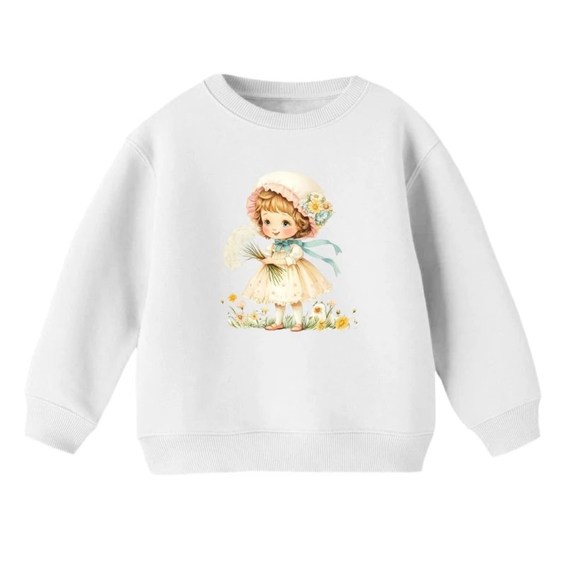 سویشرت بچگانه مدل دخترک و گل 