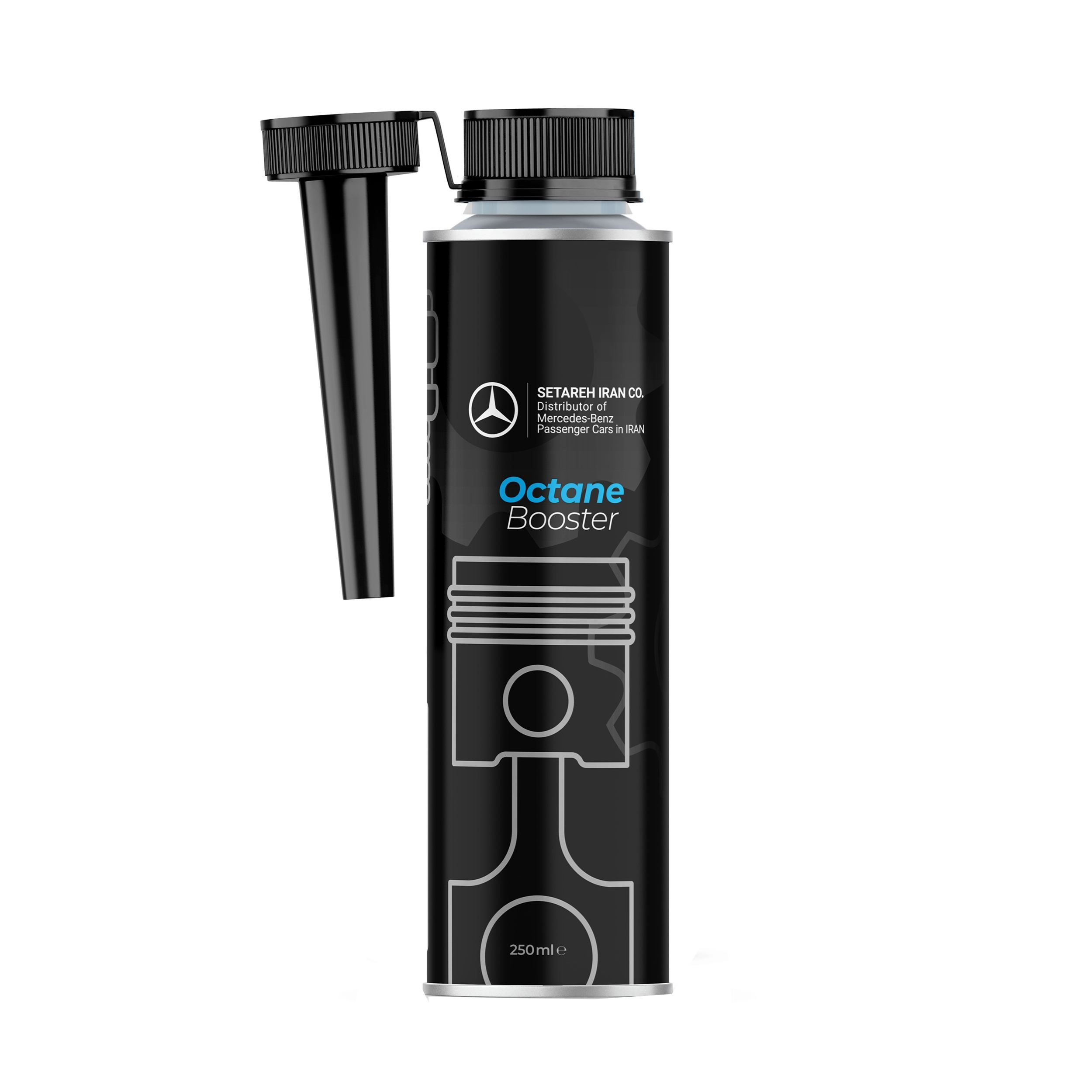 مکمل سوخت خودروهای بنزینی مرسدس بنز مدل MB-OC100BV حجم 250 میلی لیتر