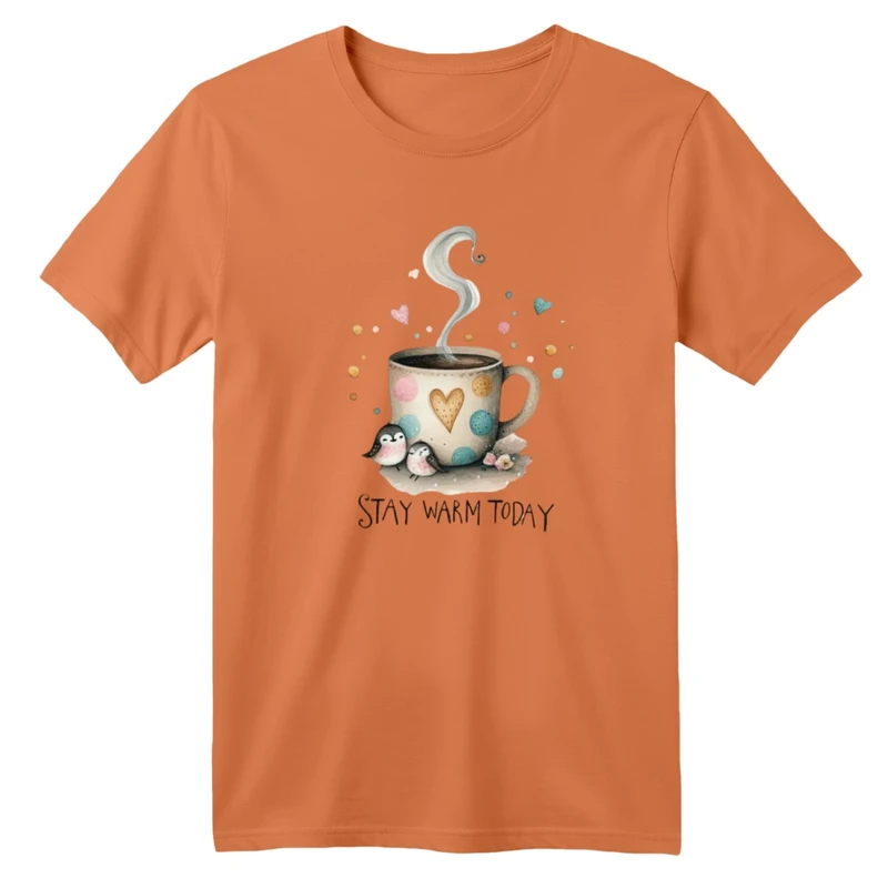 تی شرت آستین کوتاه بچگانه مدل فنجان