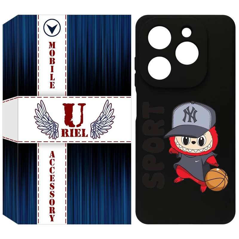 کاور یوریل قاب مدل KSH کد 148 طرح عروسک لبوبو مناسب برای گوشی موبایل تکنو Spark 20 / Spark Go 2024