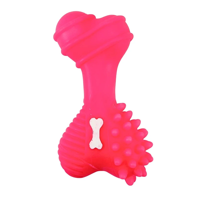 اسباب بازی سگ و گربه مدل استخوان پلاستیکی سوت دار کد 0144D