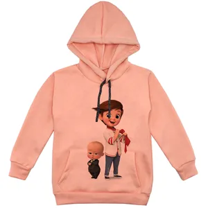 هودی پسرانه مدل بچه مهندس کد F121 رنگ گلبهی