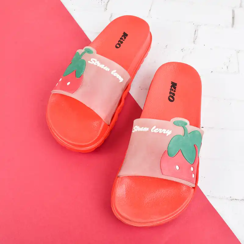 دمپایی زنانه کیتو مدل توت فرنگی