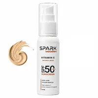 کرم ضد آفتاب رنگی صورت اسپارک وودن SPF 50 مدل جوجوبا &zwnj;محافظ UVA، UVB مناسب برای انواع پوست حجم 50 میلی&zwnj;لیتر