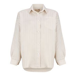 مانتو زنانه السانا مدل میهان کد 218779 رنگ استخوانی