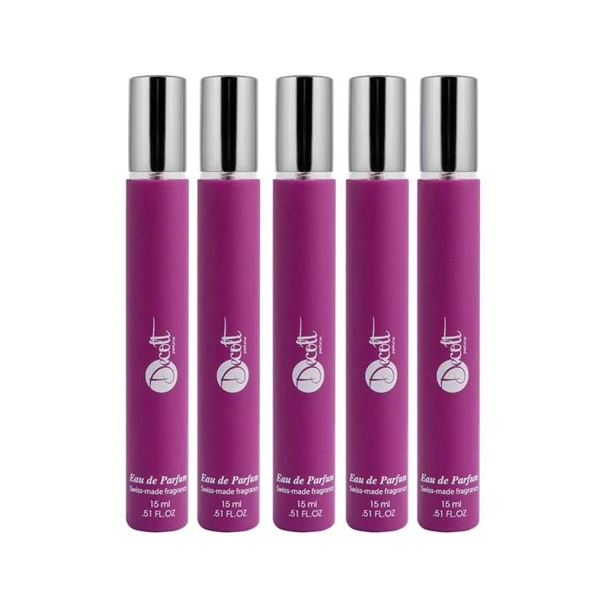 عطر جیبی زنانه دکلت مدل Bright Crystal Versace حجم 15 میلی لیتر مجموعه 5 عددی