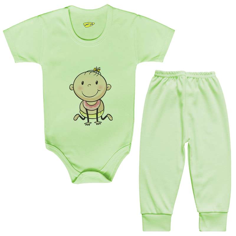 ست بادی و شلوار نوزادی کارانس مدل BSTG-3009