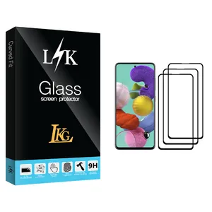 LKG LK Glass Screen Protector For Samsung Galaxy A51 Pack Of 3