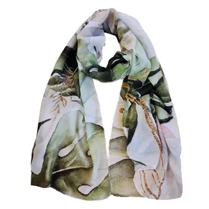 شال زنانه مدل مینایی طرح طبیعت کد SH216