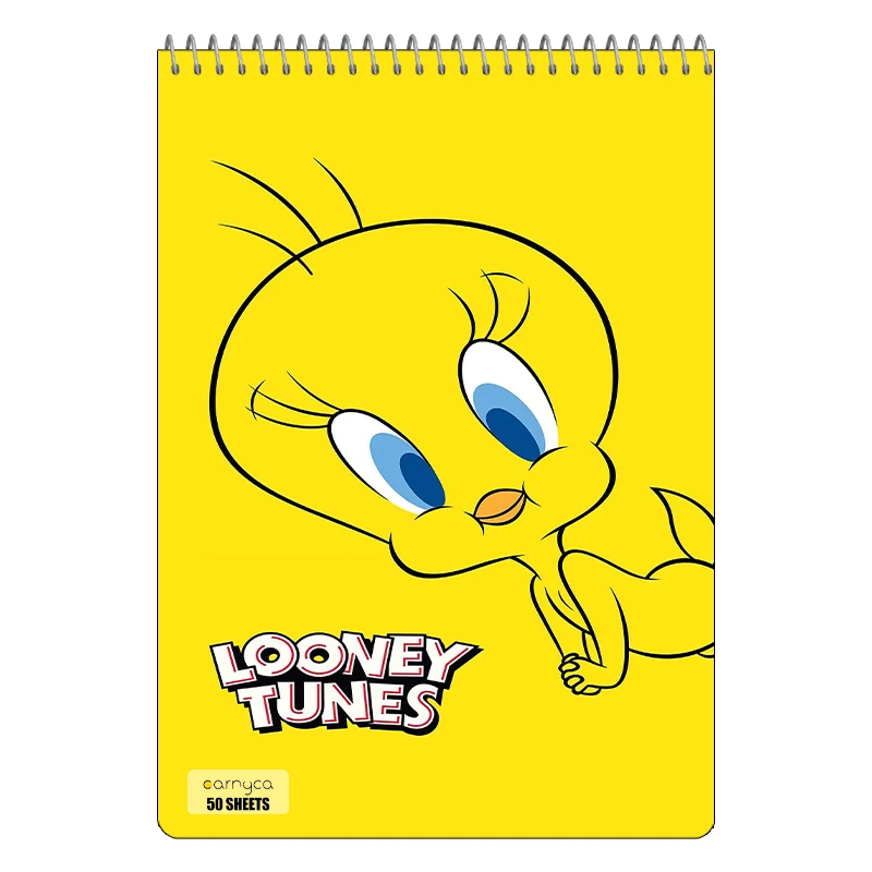 دفتر نقاشی 50 برگ سیمی کارنیکا طرح Tweety کد 61512