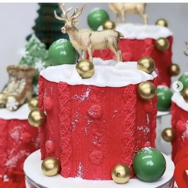 قالب شکلات مدل مالد فوندانت طرح مولد بافت و ریسه کد M44