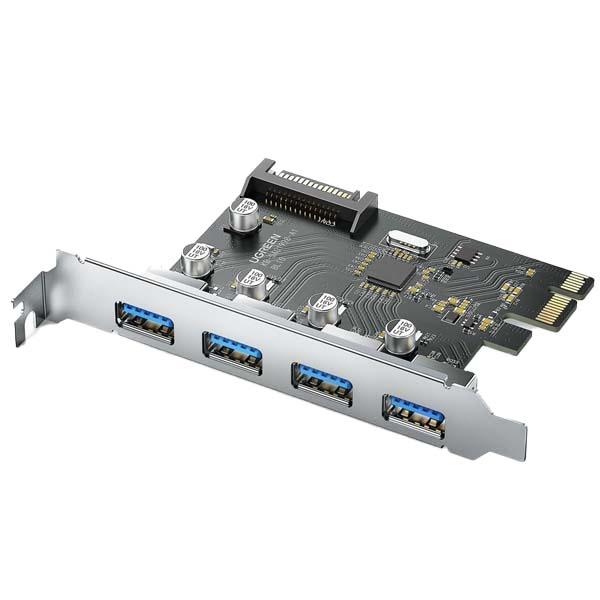 کارت توسعه PCIe چهار پورت USB 3.0 یوگرین مدل CM468-30716