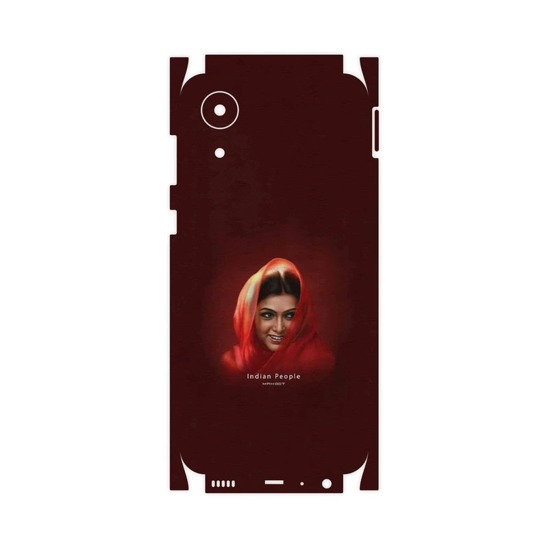 برچسب پوششی ماهوت مدل Portrait of an Indian Woman-FullSkin مناسب برای گوشی موبایل سامسونگ Galaxy A03 Core
