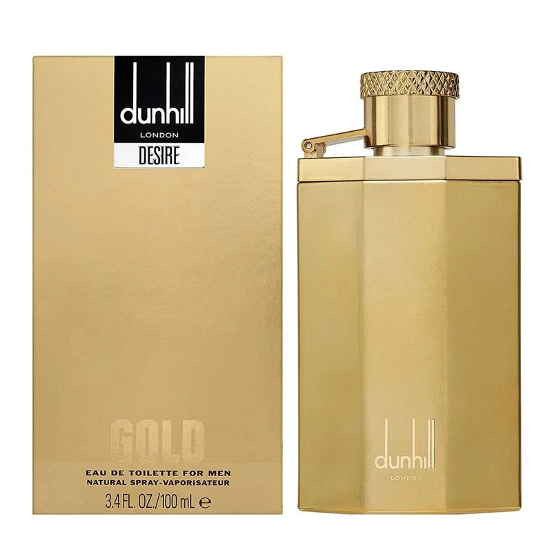 ادو تویلت مردانه دانهیل مدل Desire Gold حجم 100 میلی لیتر
