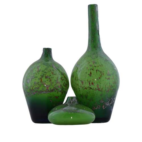 گلدان شیشه ای  کد 543 مجموعه 3 عددی