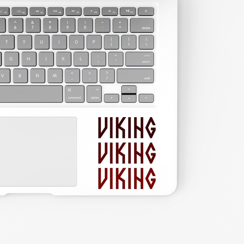 استیکر لپ تاپ و موبایل بووم طرح سریال Vikings مدل نوشته Vikings کد LB12