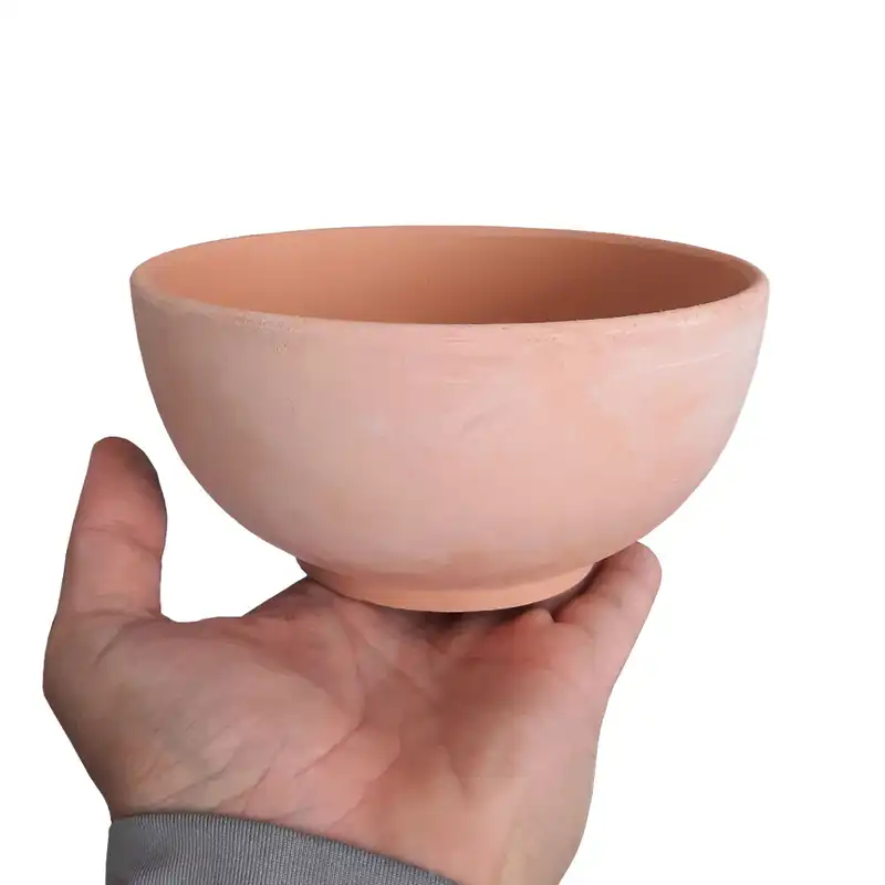 کاسه سفالی مدل خام کد 3