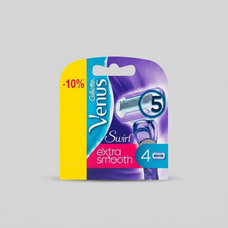 تیغ یدک ژیلت سری VENUS SWIRL مدل EXTRA SMOOTH بسته 4 عددی