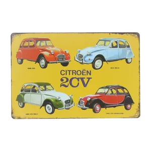 دیوارکوب طرح پلاک ماشین مدل CITROEN P-03