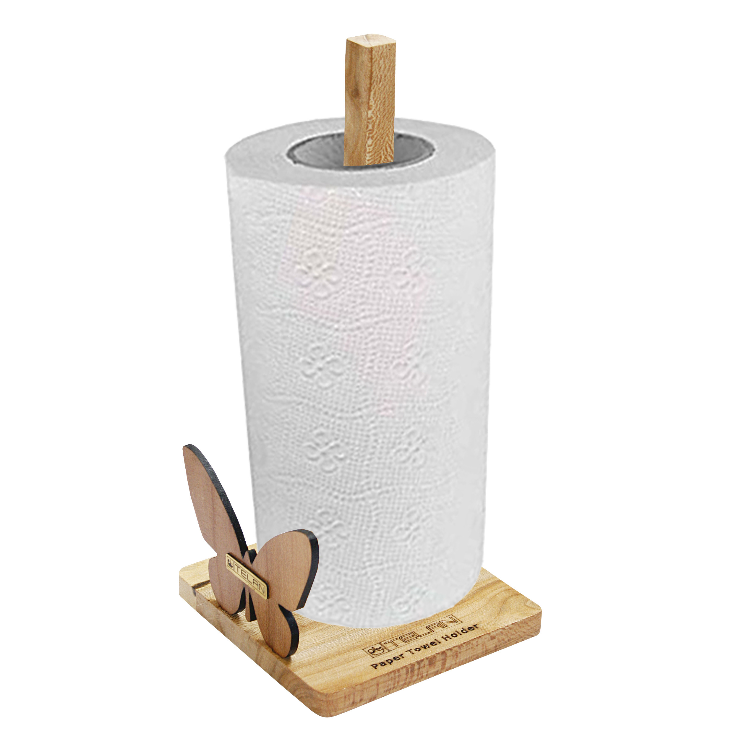 پایه رول دستمال تلن مدل پروانه