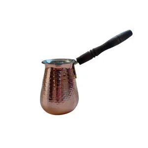 قهوه جوش مسی طرح دسته چوبی کد ABA