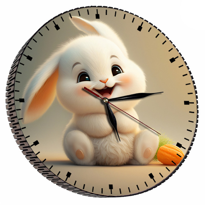 ساعت دیواری کودک مدل خرگوش 