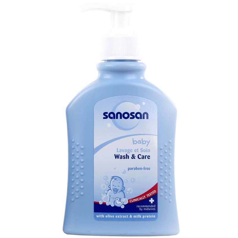 شامپو بدن بچه سانوسان مدل Baby Wash And Care حجم 200 میلی لیتر شامپو بدن بچه سانوسان مدل Baby Wash And Care حجم 200 میلی لیتر