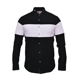 پیراهن آستین بلند مردانه پایتی جامه مدل پرچمی کد 7989808