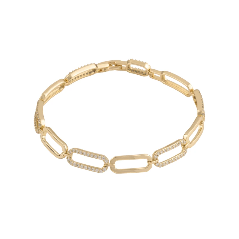 دستبند زنانه ژوپینگ مدل نگین دار