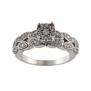 انگشتر نقره زنانه جواهری سون مدل 2572