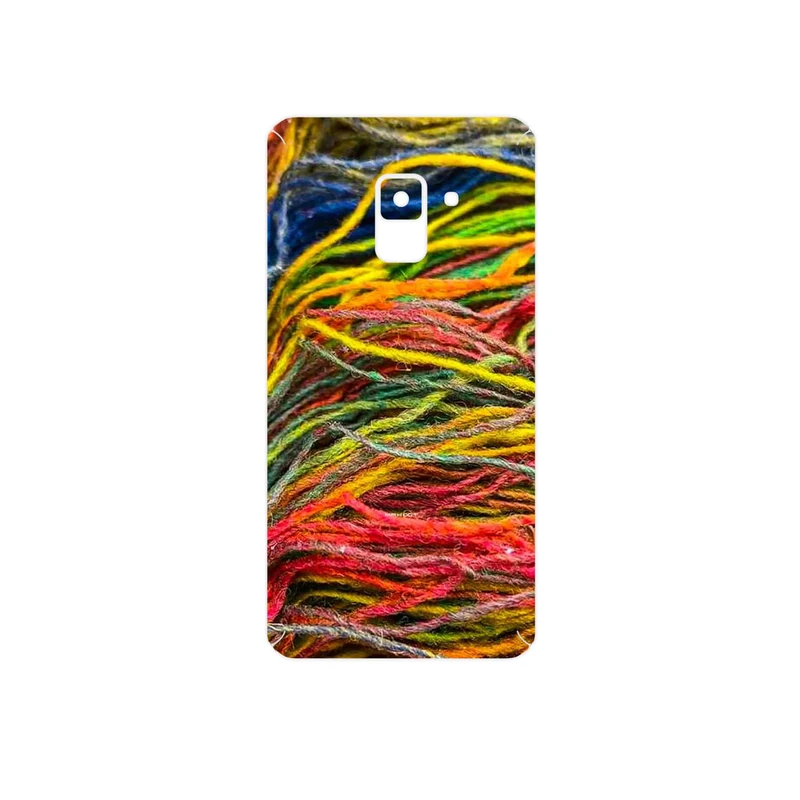 برچسب پوششی ماهوت مدل Fabric Texture 9 مناسب برای گوشی موبایل سامسونگ Galaxy A8 2018
